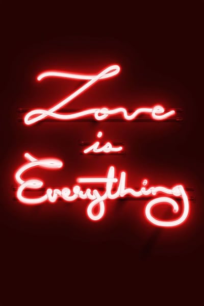 Neon Love Is Everything I Wall Art Décor