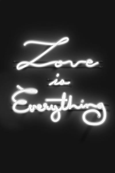 Neon Love Is Everything II Wall Art Décor