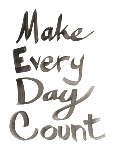 Make Every Day Count Wall Art Décor
