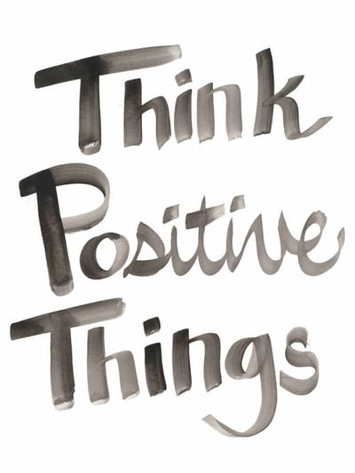 Think Positive Things Wall Art Décor
