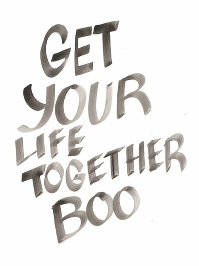 Get Your Life Together Boo Wall Art Décor