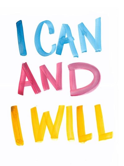I Can and I Will Wall Art Décor