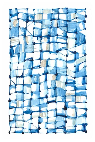 Blue Patterns I Wall Art Décor