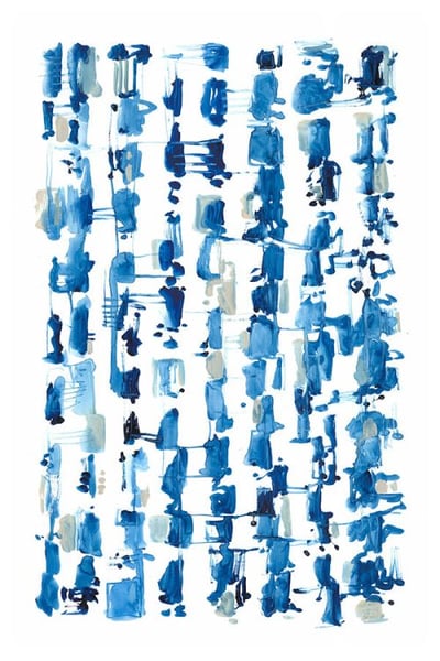 Blue Patterns II Wall Art Décor