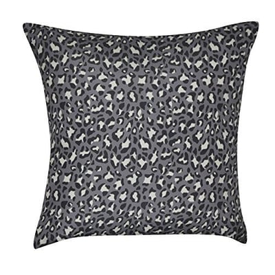 Loom & Mill P0273A-2222P Charcoal Leopard Decorative Pillow, 22 x 22
