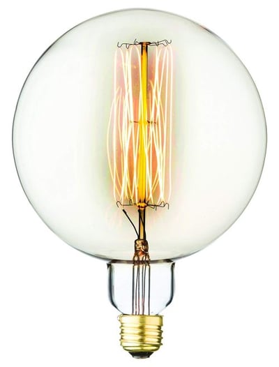 Aspen M15002 Medium Size E26 Filament Edison Antique Vintage Oversize 60W 160 lm Light Bulb with 3000 hrs. of Life