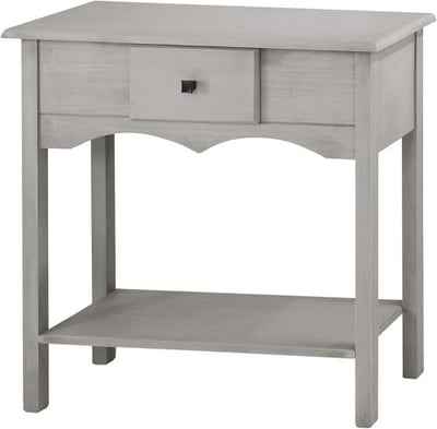 Manhattan Comfort Jay Collection Modern Wooden Sideboard Table with One Drawer and One Shelf, Gray