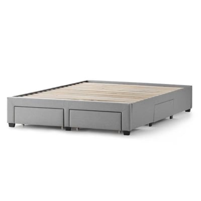 Watson Platform Bed Base, Queen Size, Charcoal