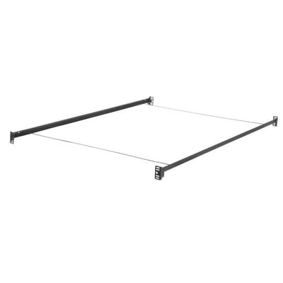 Bolt-on bed rail system with wire support, Twin/full Size