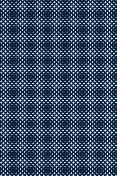 Table in a Bag RUG8B46 Vinyl Rug, 4'x6', Blue and White