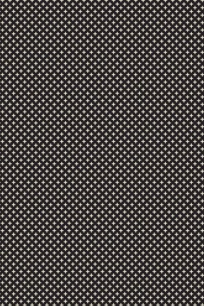Table in a Bag RUG8BLK46 Vinyl Rug, 4'x6', Black and White
