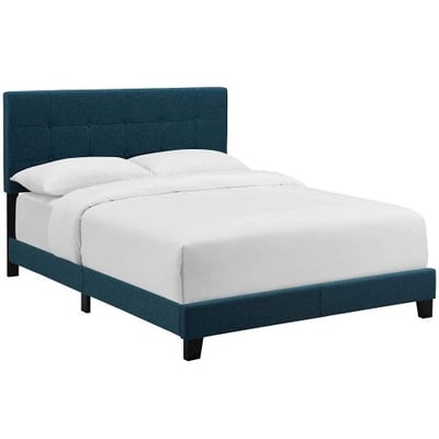 Modway Amira Queen Upholstered Fabric Bed Azure