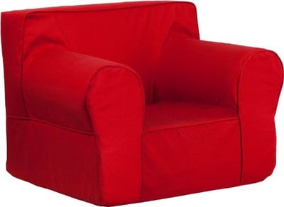Oversized Solid Red Kids Chair