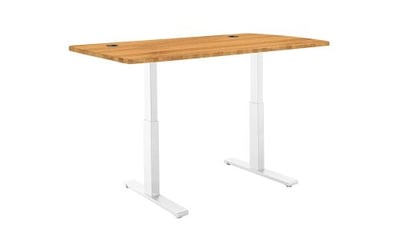 ActiveDesk SmartDesk Standing Desk with Electric Adjustable Height, White Frame & Classic Table Top, 53