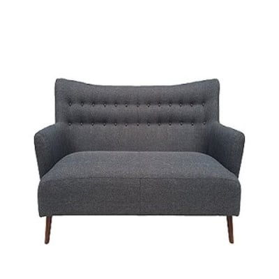 Pangee Bridgewater Steel Fabric Sofa, Grey