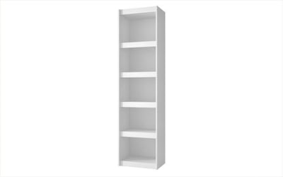 Accentuations by Manhattan Comfort Valuable Parana Bookcase 2.0 with 5-Shelves in White
