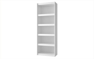 Accentuations by Manhattan Comfort Valuable Parana Bookcase 3.0 with 5-Shelves in White