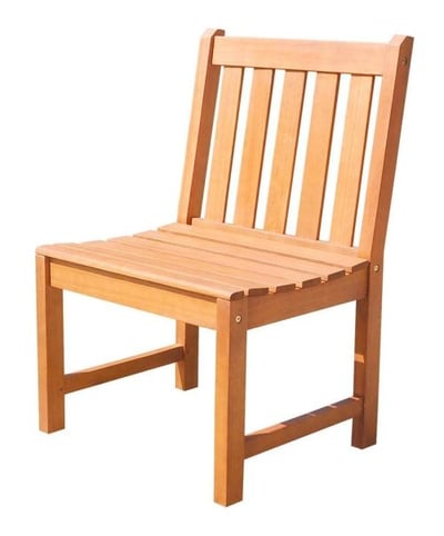 Malibu Eco-friendly Outdoor Garden Armless Chair