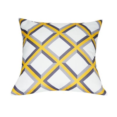 Loom and Mill P0072A-2121P Diamond Decorative Pillow, 21-Inch, Yellow