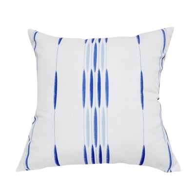 Loom and Mill P0099A-2121P Stripe Decorative Pillow, 21-Inch, Blue