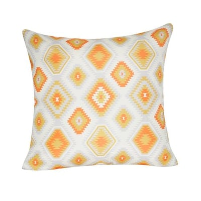 Loom and Mill P0114-2121P Diamond Decorative Pillow, 21-Inch, Orange