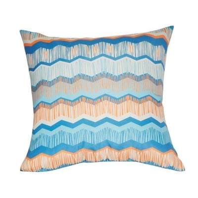 Loom and Mill P0106-2121P Chevron Decorative Pillow, 21-Inch, Blue