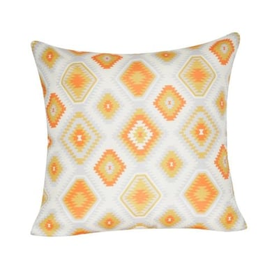 Loom and Mill P0114A-2121P Diamond Decorative Pillow, 21-Inch, Orange