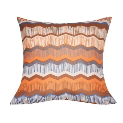 Loom and Mill P0109-2121P Chevron Decorative Pillow, 21-Inch, Orange