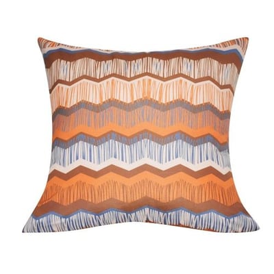 Loom and Mill P0109A-2121P Chevron Decorative Pillow, 21-Inch, Orange