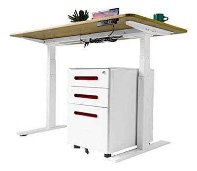 Autonomous A97 Desk Cabinet Office Accessories, Red