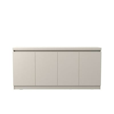 Manhattan Comfort Viennese 62.99 in. 6-Shelf Buffet Cabinet in Off White