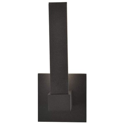 Vertical - LED Outdoor Wall Light - Bronze Finish - White Acrylic Shade
