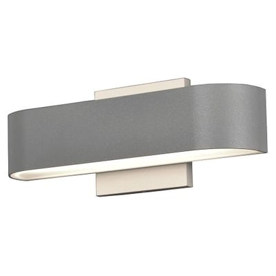 Montreal - LED Outdoor Wall Light - Satin Finish - Frosted Glass Shade