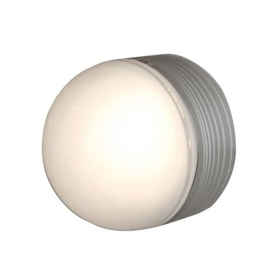 Access Lighting 20337LEDMG-SAT/FST MicroMoon Outdoor LED Wall/Ceiling Flush Mount with Frosted Glass Shade, Satin