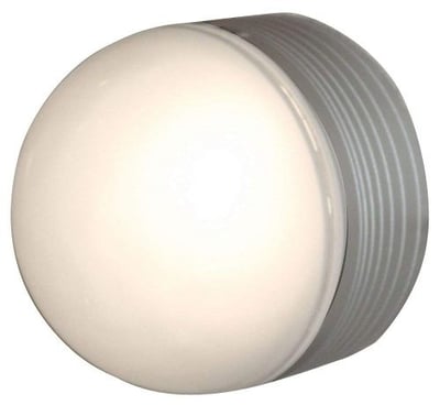 MicroMoon - 1-Light Flush/Wall Mount - Satin Finish - Frosted Glass Shade