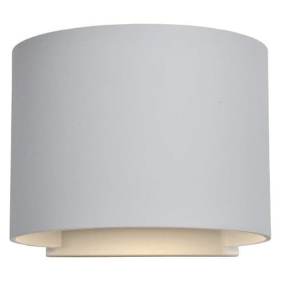 Curve - LED Outdoor Wall Light - White Finish