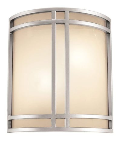 Access Lighting 20420-SAT/OPL Artemis ADA Cage Wall Sconce, Satin Finish with Opal Glass Shade