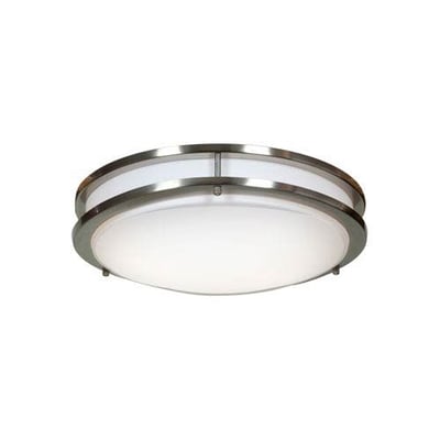 Access Lighting 20465GU-BS/ACR Solero - Two Light Flush Mount, Brushed Steel Finish with Acrylic Glass