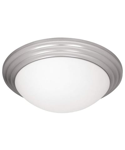 Access Lighting 20652-BS/OPL Strata Flush Mount, Brushed Steel Finish with Opal Glass