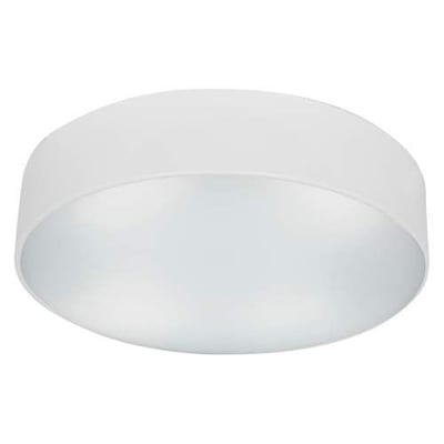 Access Lighting 20747GU-WH/FST Tomtom- Three Light Flush Mount, White Finish with Frosted Glass