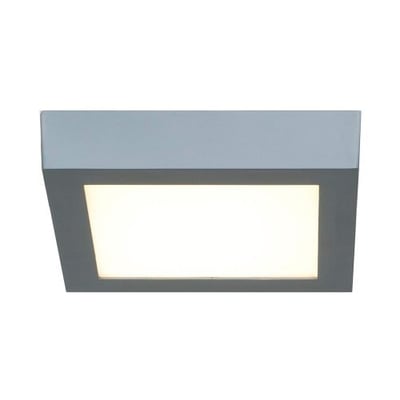 Access Lighting 20772LED-SILV/ACR Strike LED Square 7-Inch Width Flush Mount with Acrylic Lens, Silver