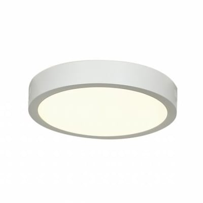Access Lighting 20801LEDD-WH/ACR Strike 2.0-9.5 16W 1 LED Round Flush Mount, White Finish with Acrylic Glass