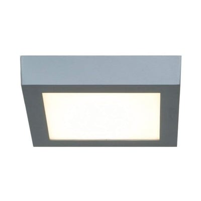Access Lighting 20802LEDD-SILV/ACR Strike 2.0-7 12W 1 LED Square Flush Mount, Silver Finish with Acrylic Glass