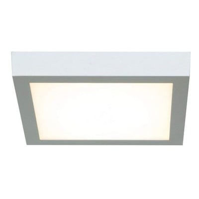 Access Lighting 20803LEDD-WH/ACR Strike 2.0-9.5 16W 1 LED Square Flush Mount, White Finish with Acrylic Glass
