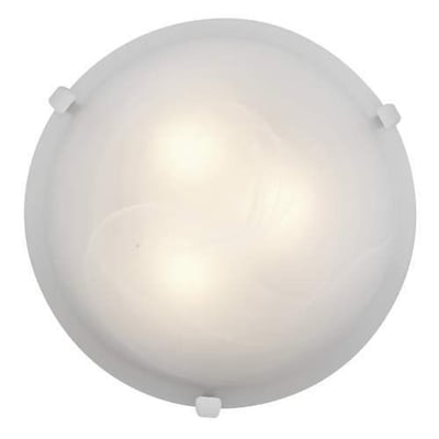 Access Lighting 23019LEDD-WH/ALB Dimmable LED Flush or Wall Mount, White Finish