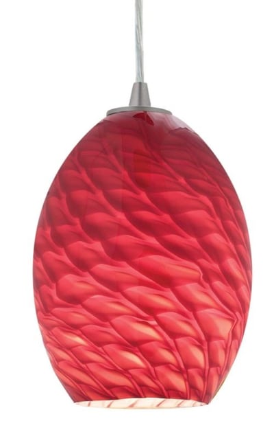 Access Lighting 23123-REDFB FireBird - Brandy Pendant Glass Shade, 9