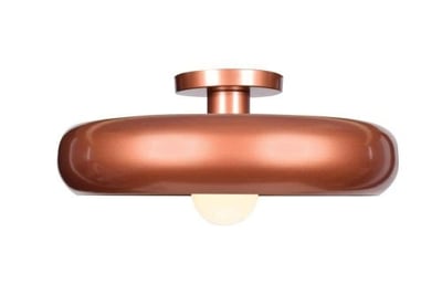 Access Lighting 23880LEDDLP-CP/GLD Bistro Flush Mount, Copper and Gold