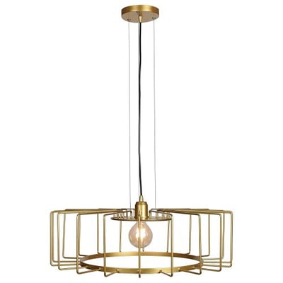 Access Lighting Wired Horizontal Cage Pendant - Gold Finish