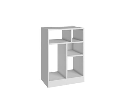Accentuations by Manhattan Comfort Durable Valenca Bookcase 1.0 with 5-Shelves in White
