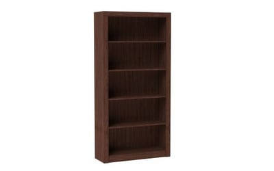 Accentuations by Manhattan Comfort Classic Olinda Bookcase 1.0 with 5-Shelves in Nut Brown